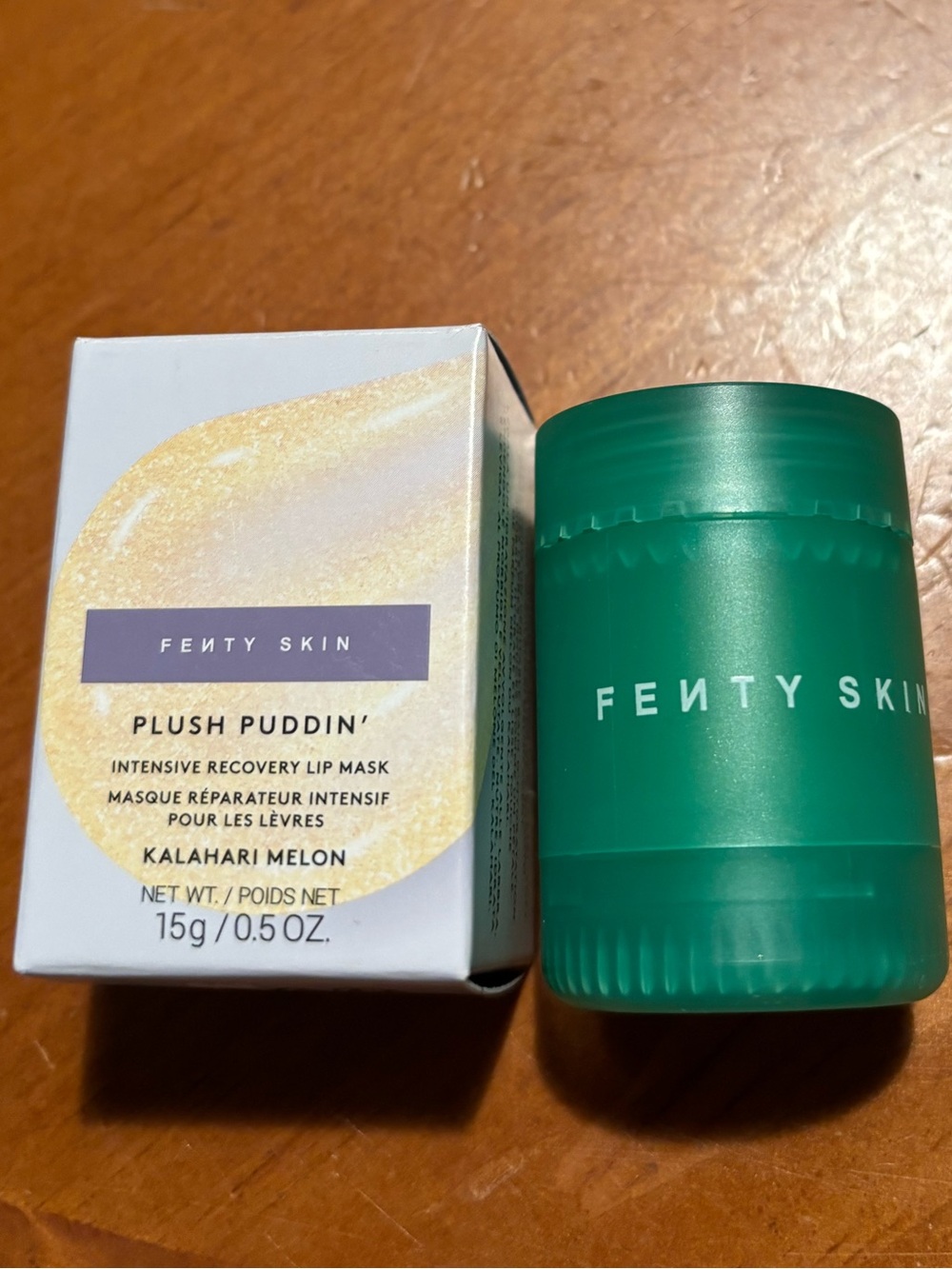 Fenty Skin Plush Puddin’ Intensive Recovery Lip Mask Kahari Melon - Picture 2 of 16